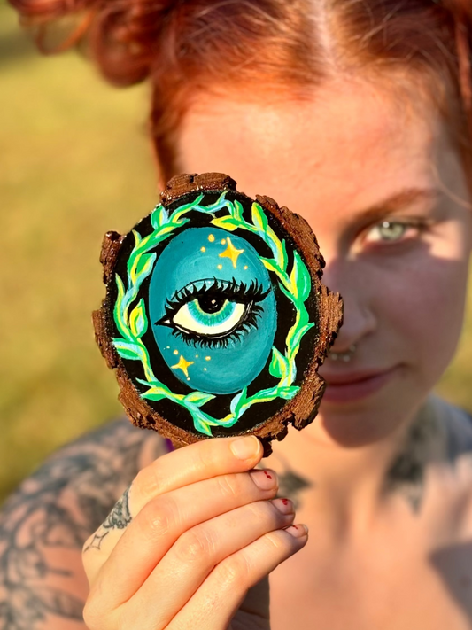 3rd Eye Elevation Original Wooden Canvas Painting