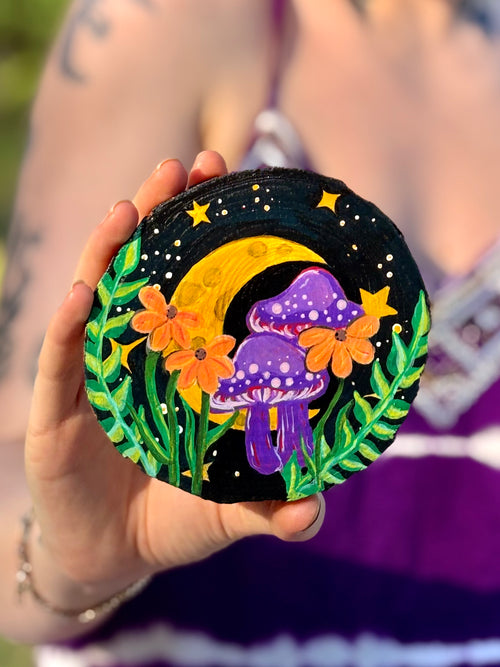 painting on wood blocks is genuinely so fun :p