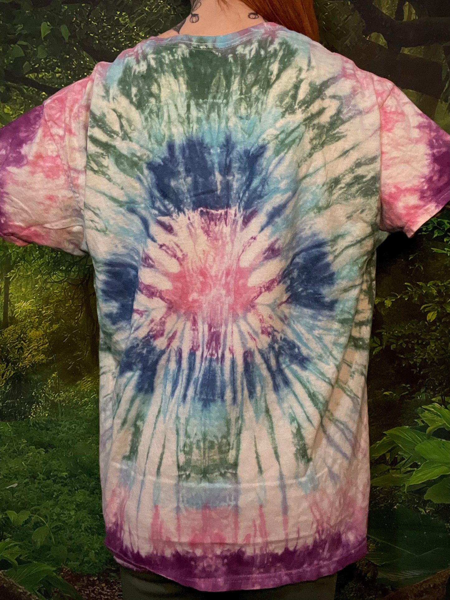 Make A Difference Dancing Flowers Tie Dye Tee T-Shirt