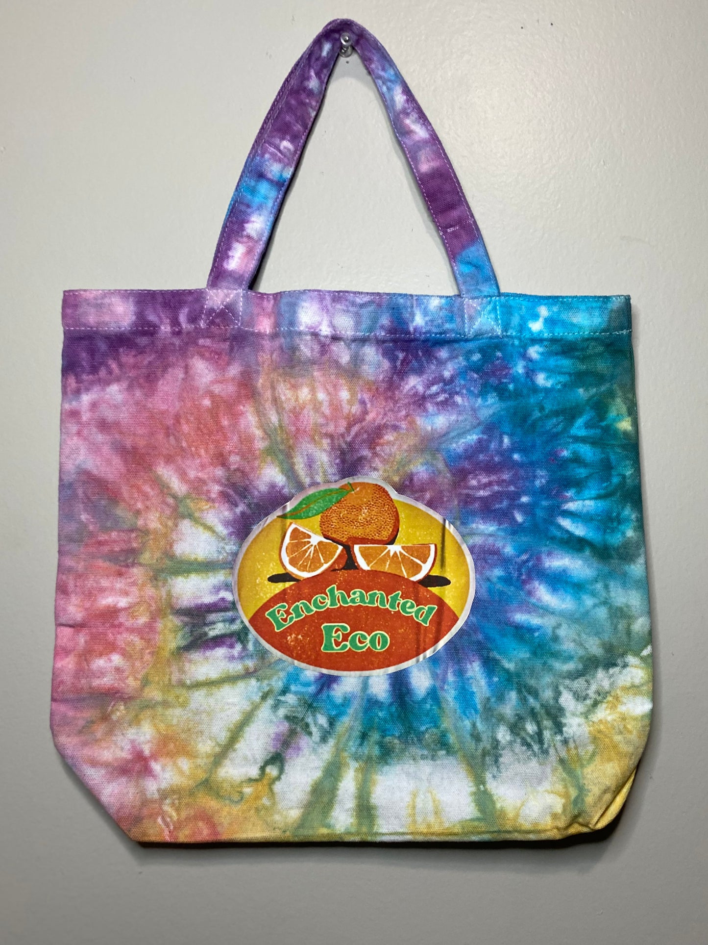 Tie Dye Enchanted Eco Oranges Tote Bag