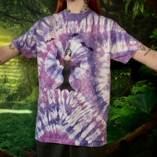 Purple Vampiress Medium Tie Dye T-Shirt Tee