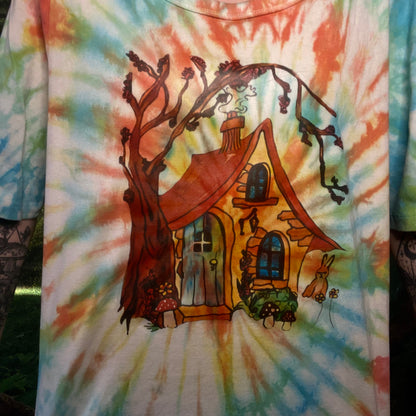 Cottage House Womens' XL Tie Dye T-Shirt Tee