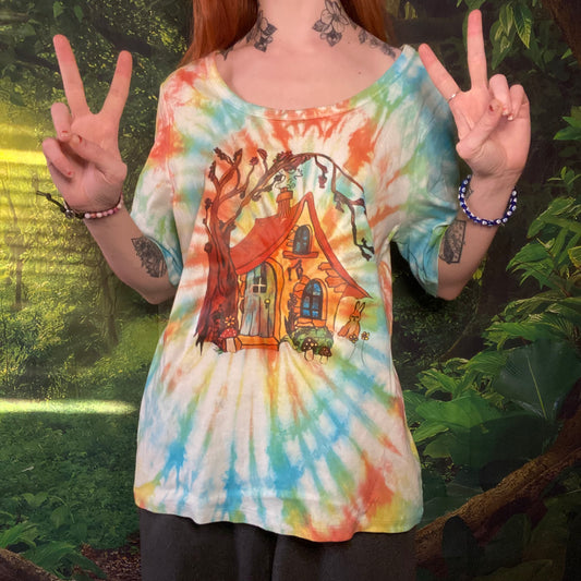 Cottage House Womens' XL Tie Dye T-Shirt Tee