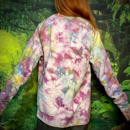 Alien Butterfly DJ Tie Dye Sweatshirt Medium