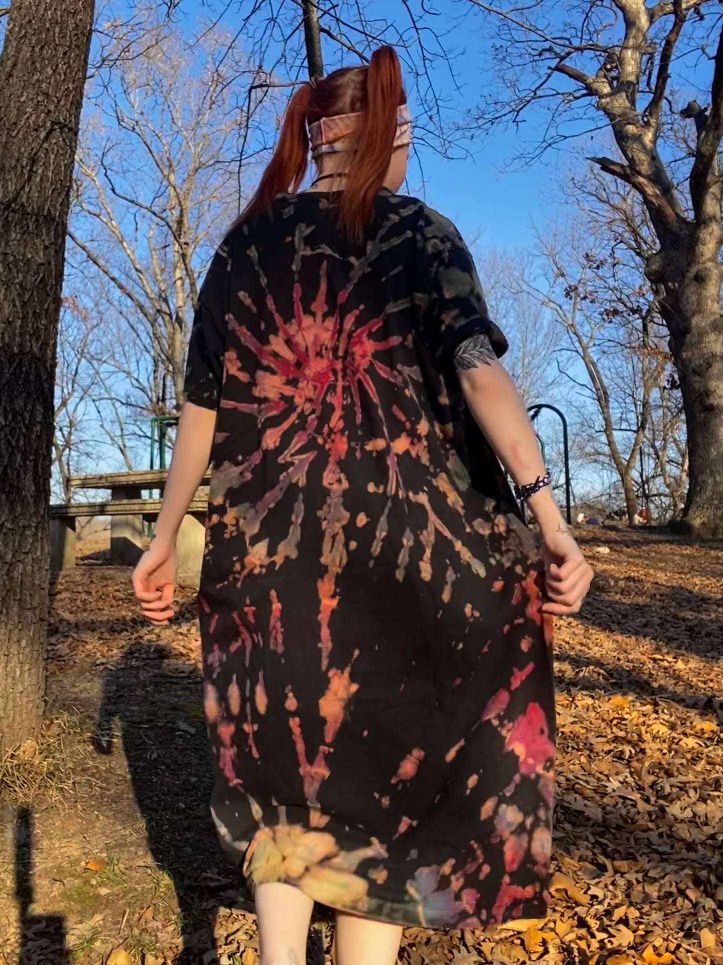 Let's Save The Earth Tie Dye T-Shirt Dress One Size