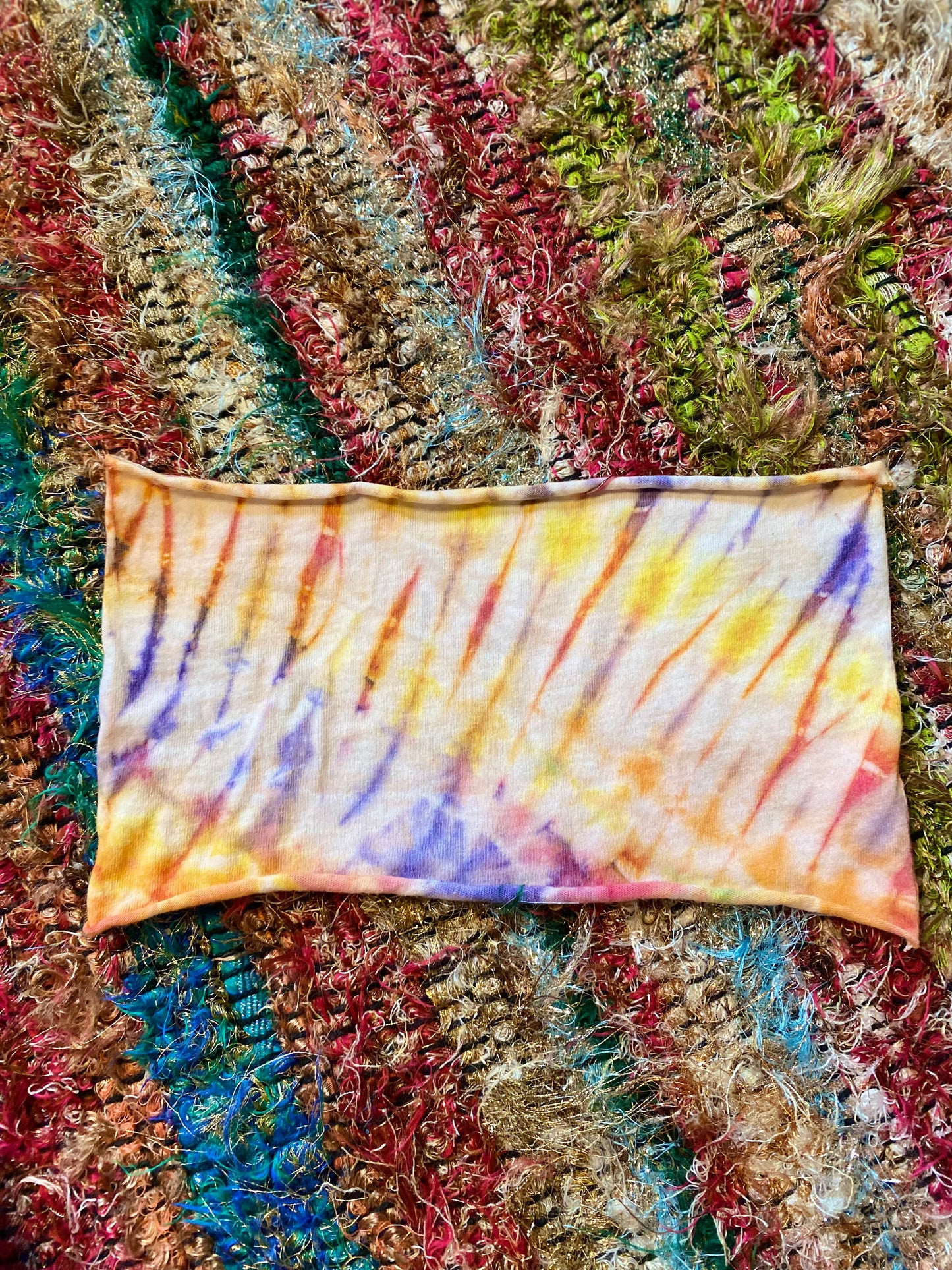 Sunset Colors Tie Dye Headband Wrap Accessory