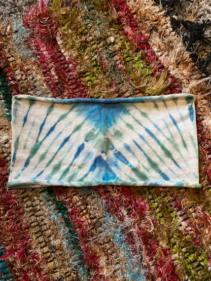 Blue And Green Tie Dye Headband