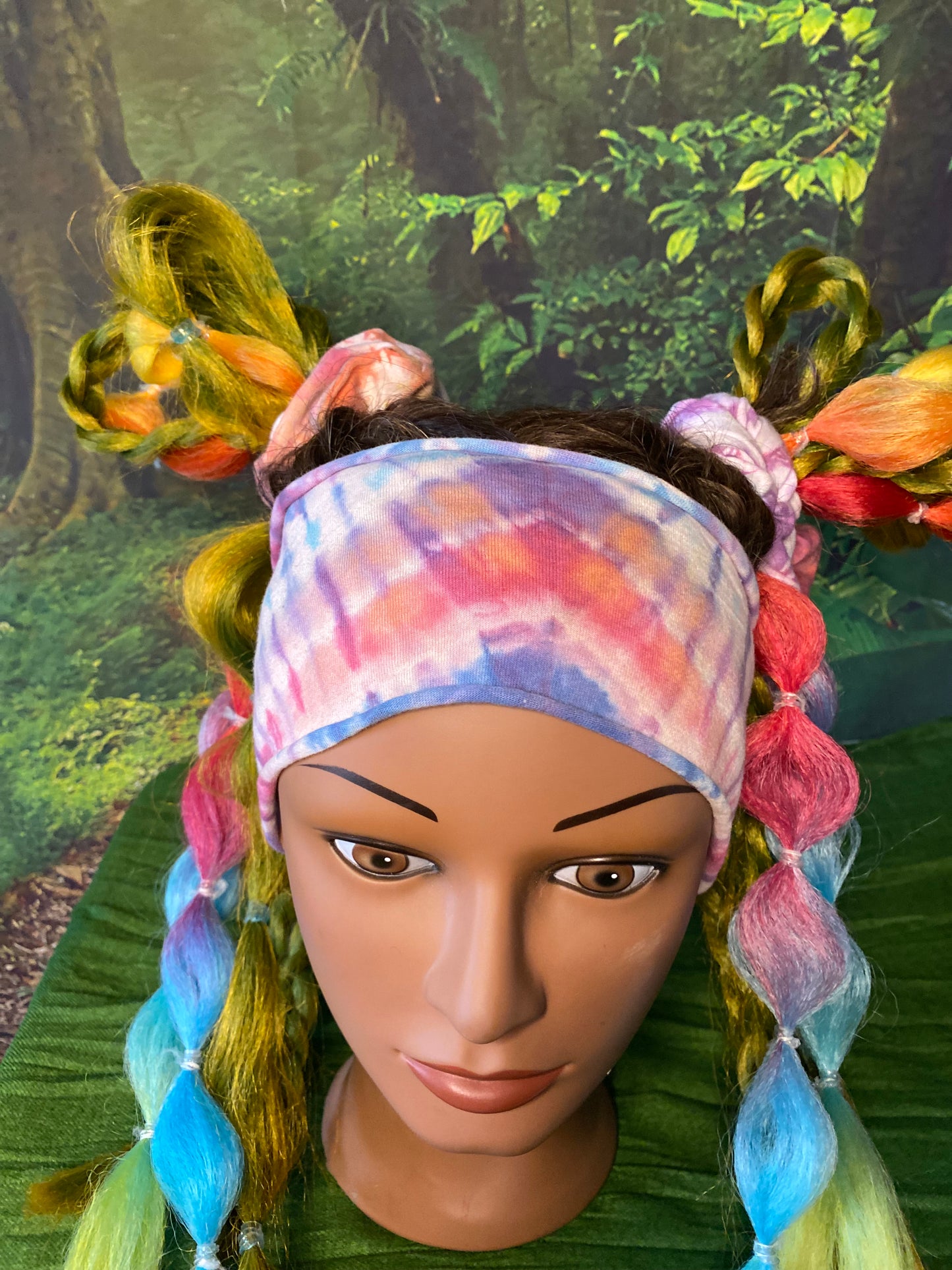 Multi-Colored Tie Dye Headband