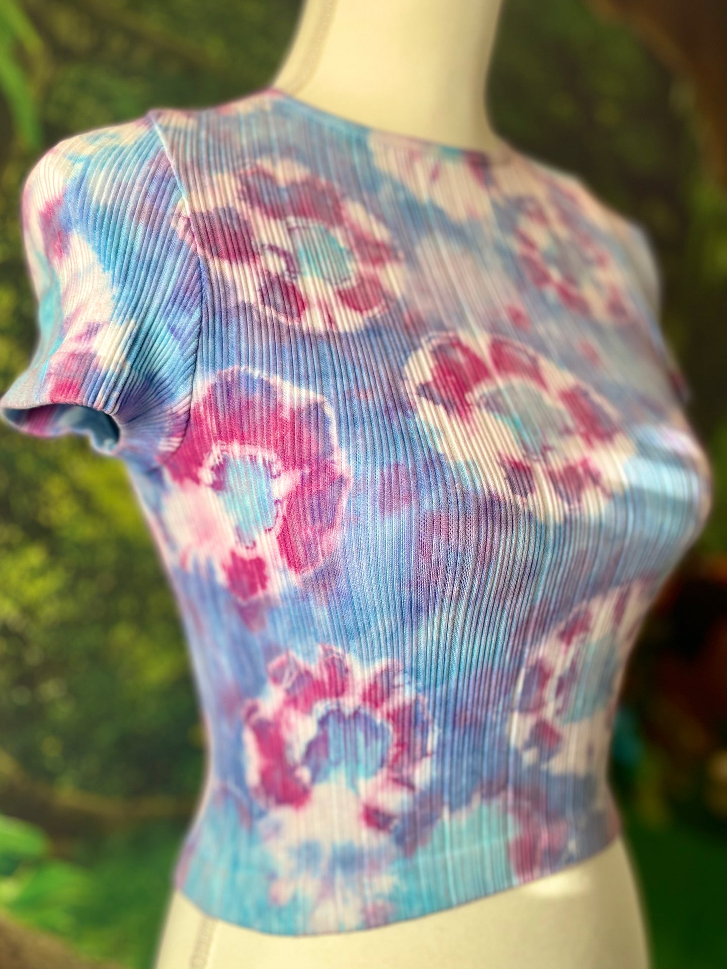 Geode Tie Dye Crop Top Ribbed