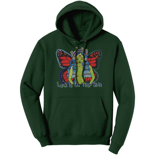 Luck Is On Your Side Alien Butterfly Hoodie Sweatshirt