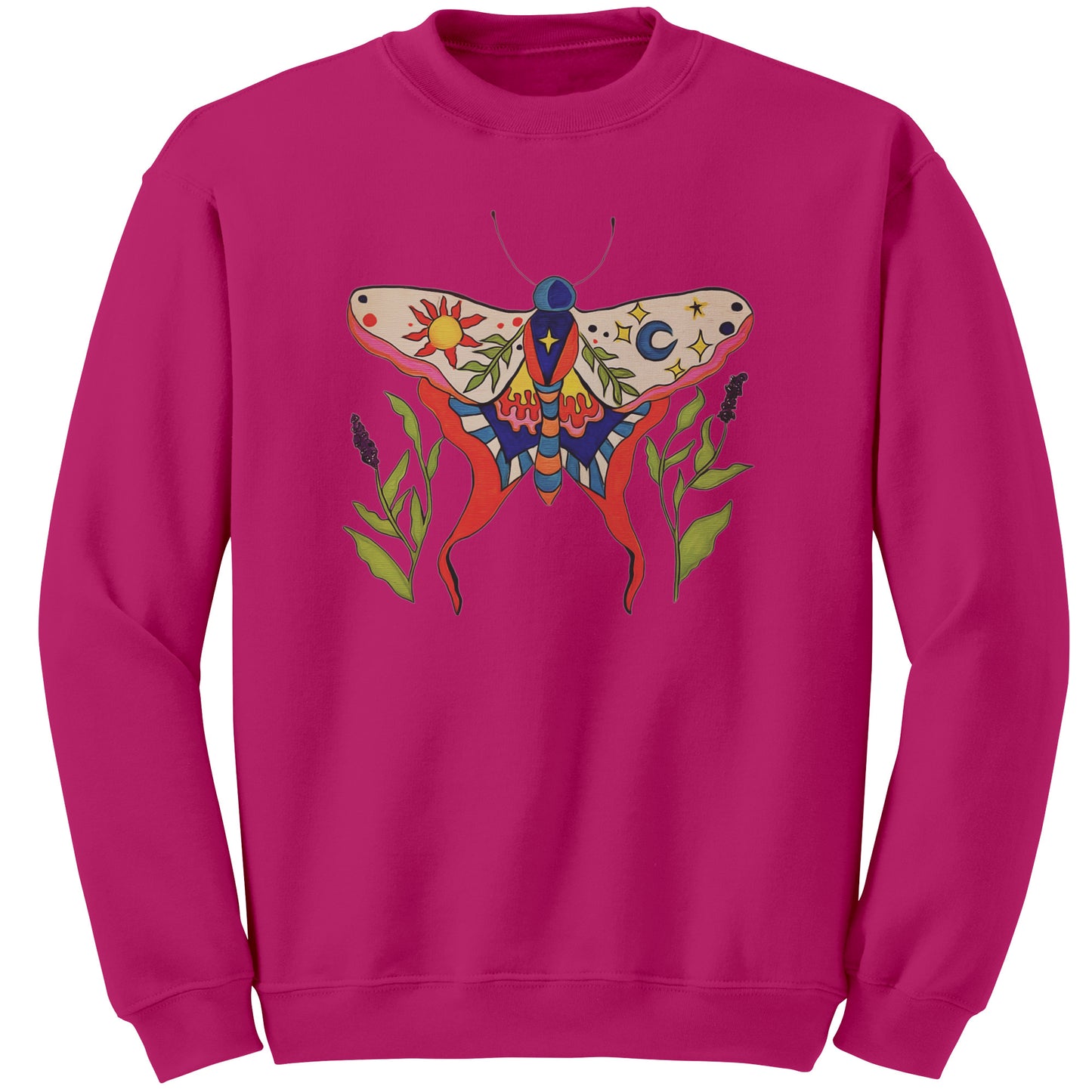 Luminous Balance Celestial Moth Sweatshirt