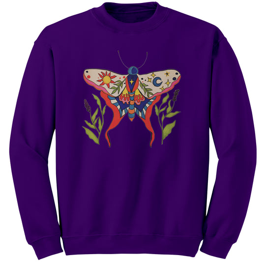 Luminous Balance Celestial Moth Sweatshirt