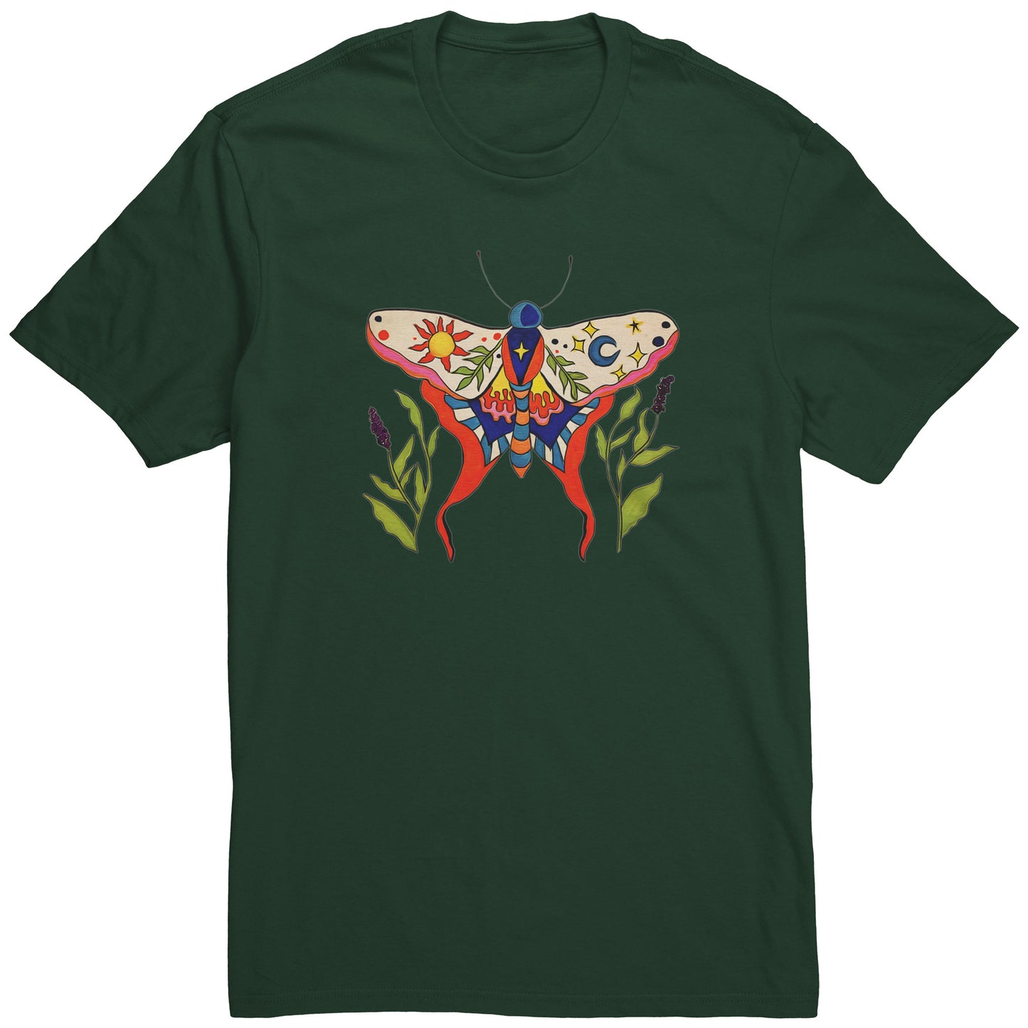 Luminous Balance Sun and Moon Moth Tee T-Shirt