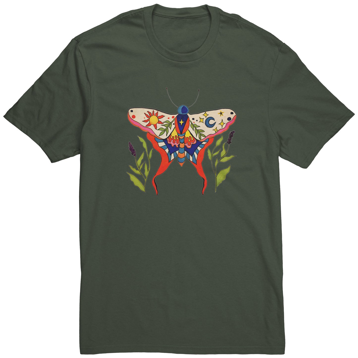 Luminous Balance Sun and Moon Moth Tee T-Shirt