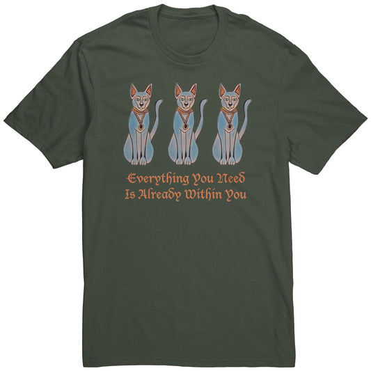 Motivation Growth and Healing Egyptian Cat Tee T-Shirt
