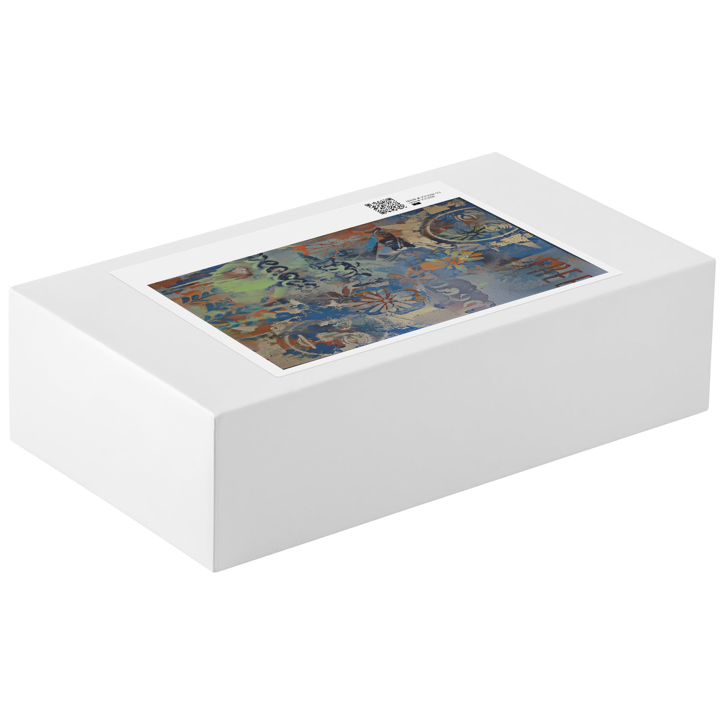 Peace & Freedom Moon Flower Botanical Abstract Art Puzzle