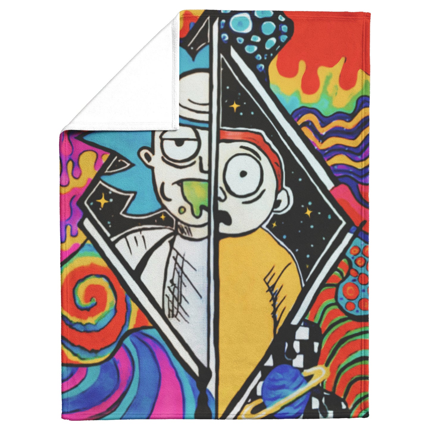 Rick and Morty Trippy Portal Blanket