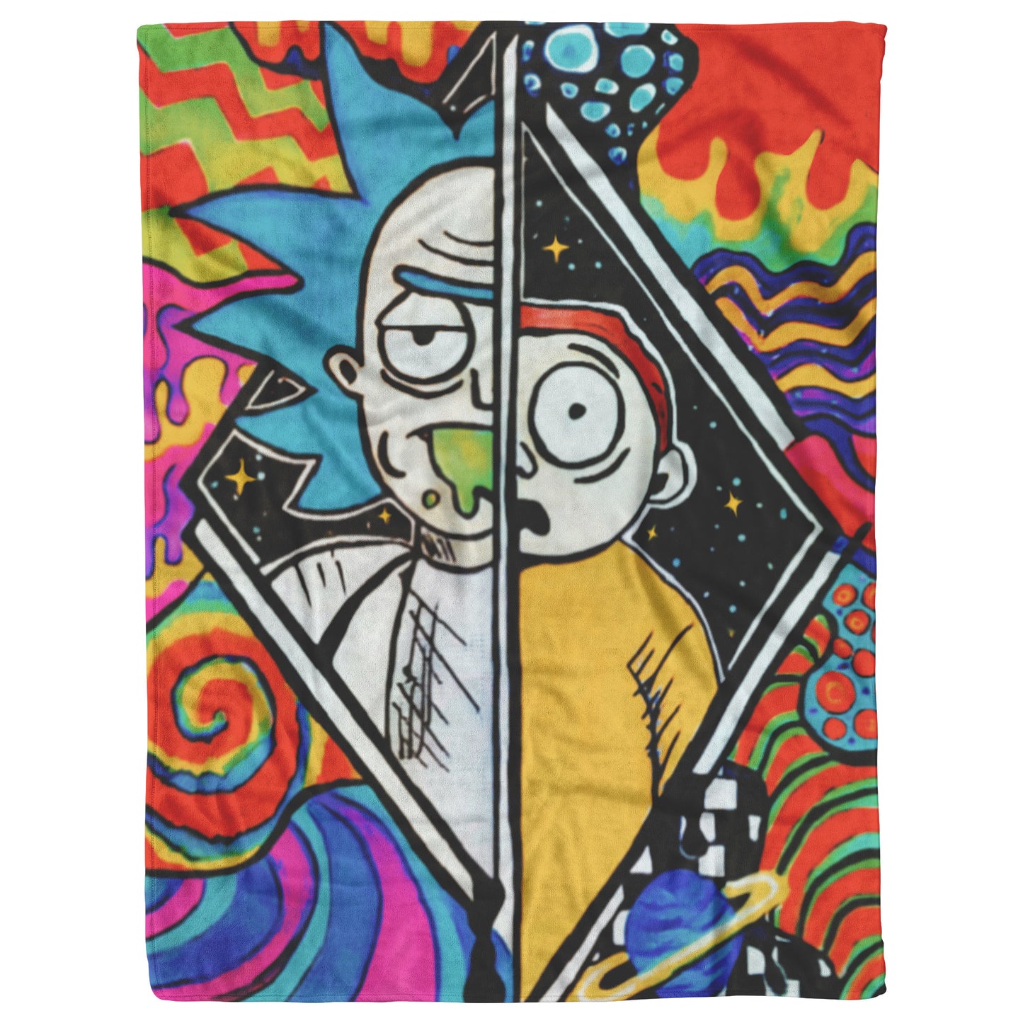 Rick and Morty Trippy Portal Blanket