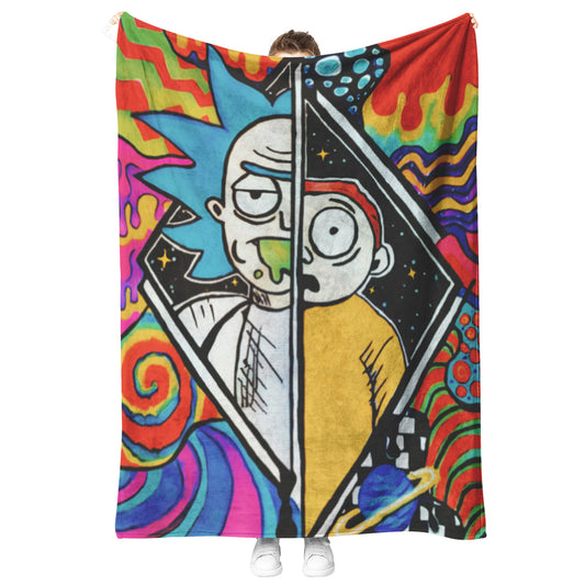 Rick and Morty Trippy Portal Blanket