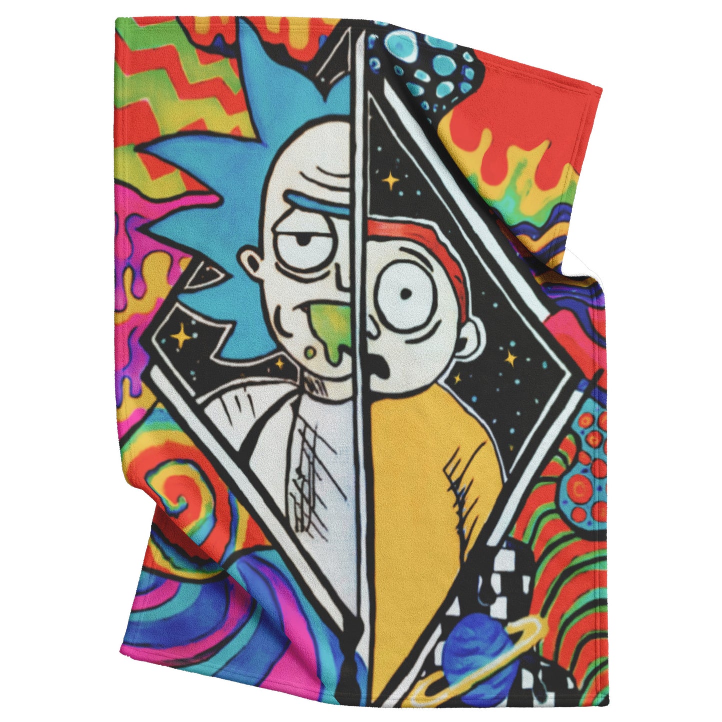 Rick and Morty Trippy Portal Blanket