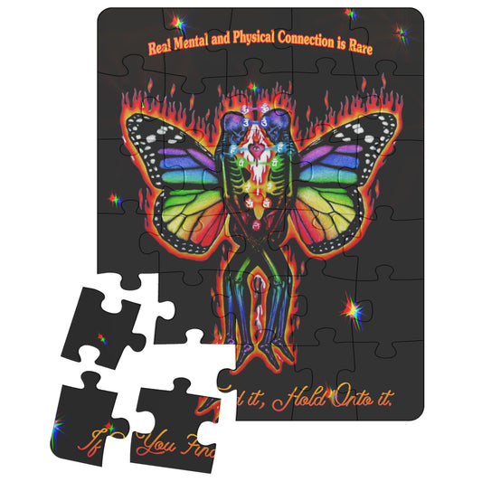Spiritual Soulmate Chakra Connection Art Puzzle