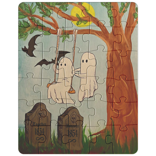 Swinging in the Graveyard Ghost Soulmates' Spooky Puzzle