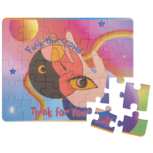 Think For Yourself Spiritual Mindset Art Puzzle