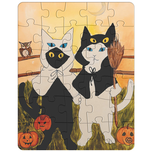 Trick Or Treating Cats' Spooky Halloween Puzzle