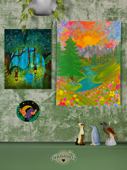 "Sunset Valley" Original Acrylic Paintings