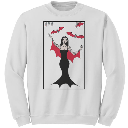 'Vampiress' Bat Goddess Sweatshirt Halloween Vampire Sweater