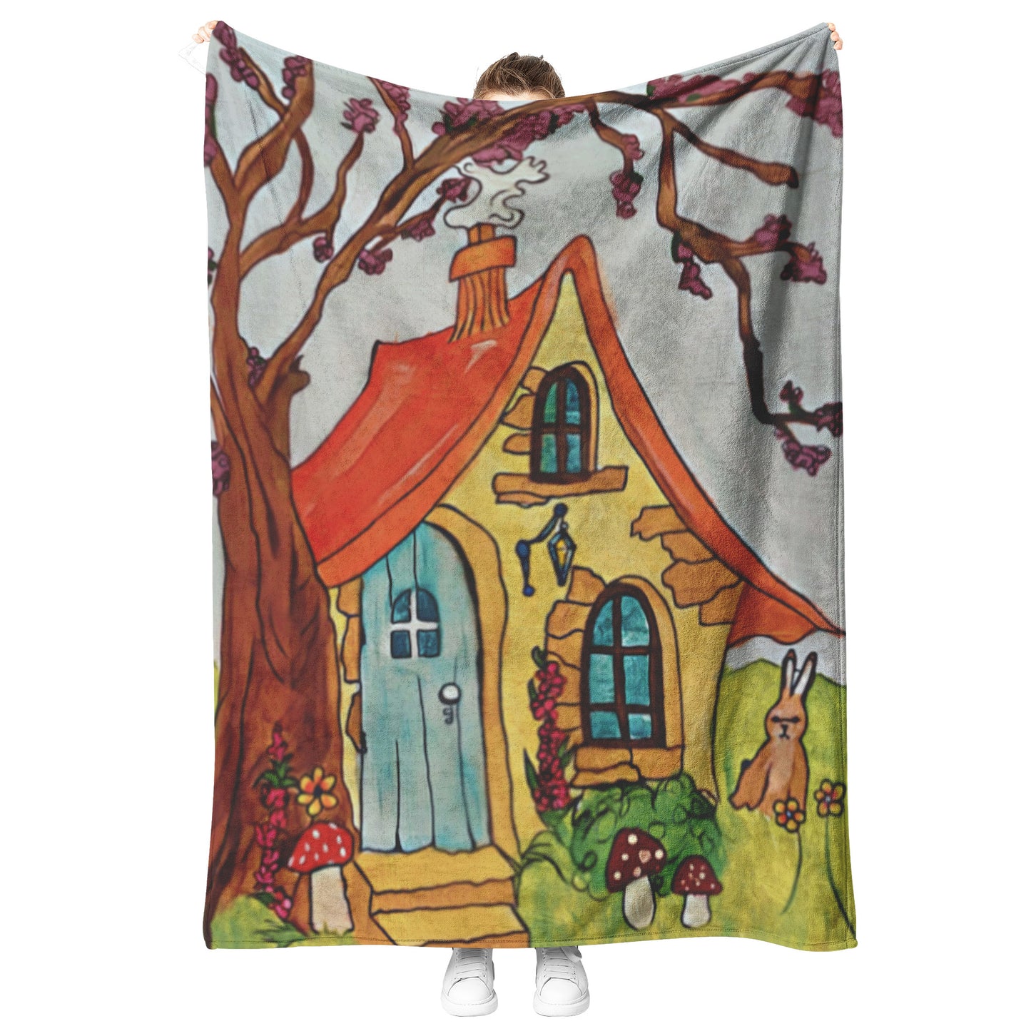 Woodland Forest Cottage House Blanket