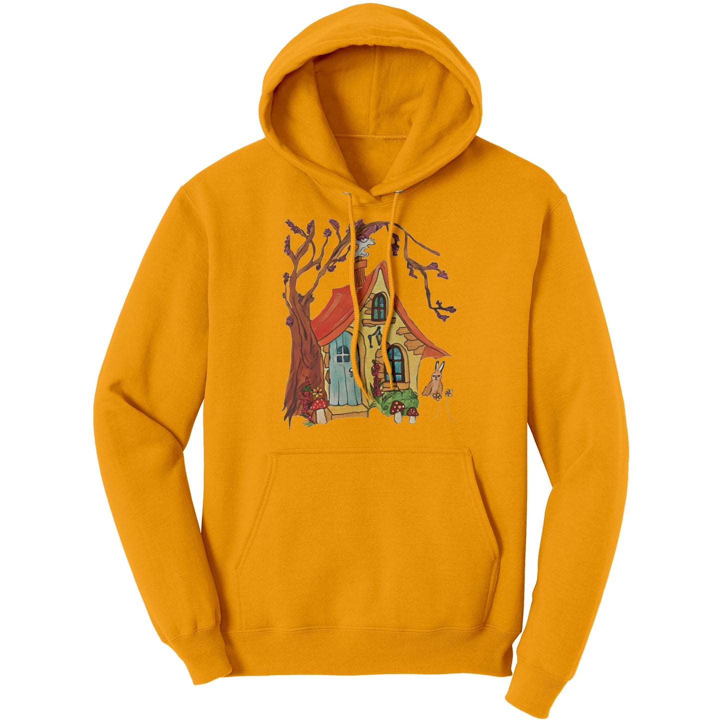 Woodland Forest Cottage House Hoodie Sweatshirt