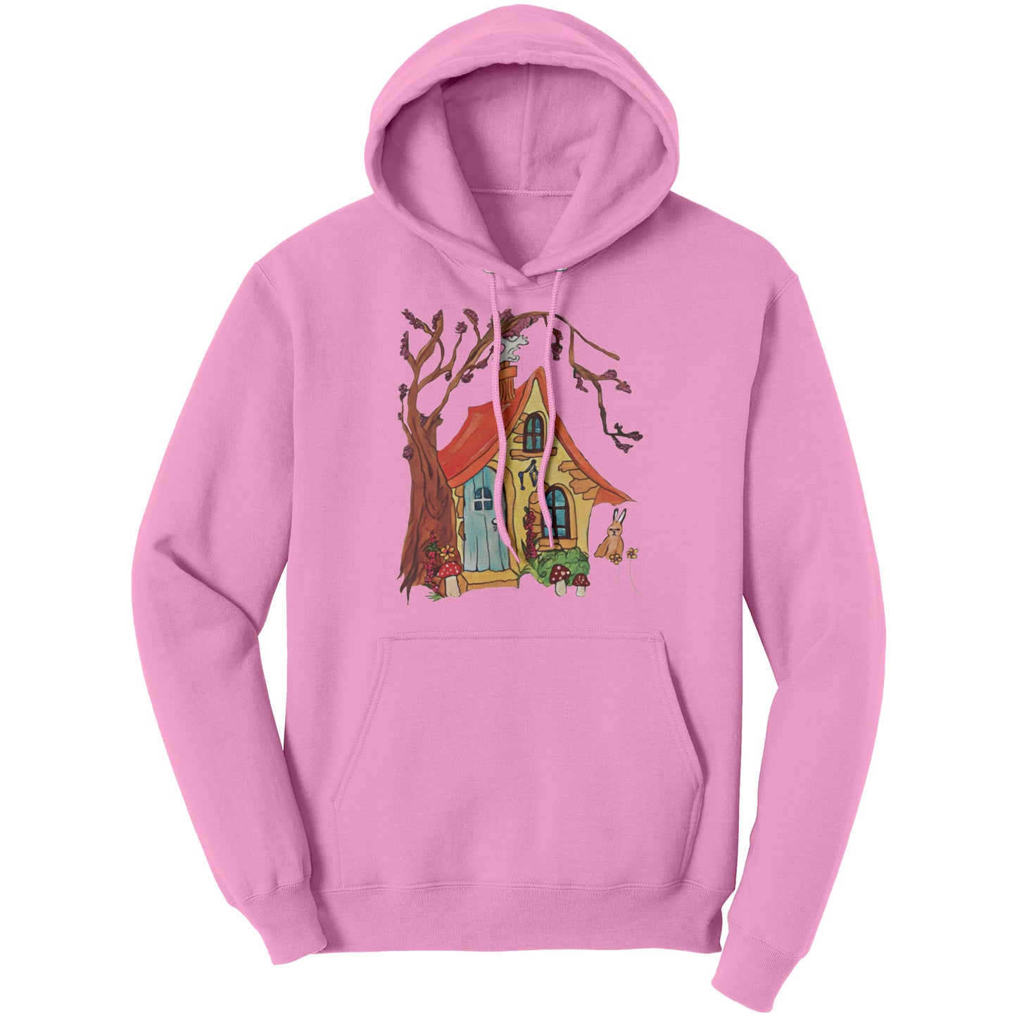 Woodland Forest Cottage House Hoodie Sweatshirt