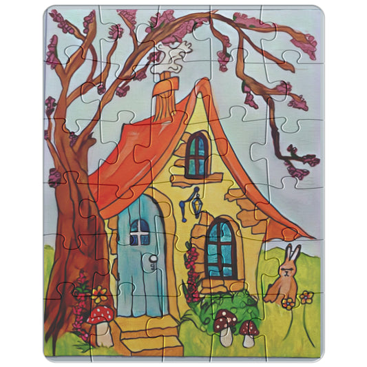 Woodland Forest Cottage House Puzzle